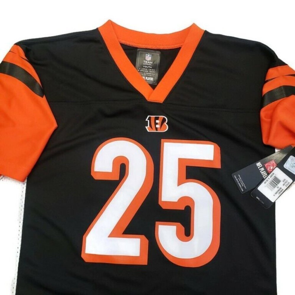 NFL Cincinnati Bengals Youth Boys Jersey 2 Sided #25 Giovani Bernard XL (18/20)